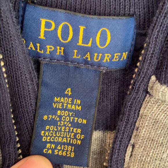POLO Ralph Lauren Boy Pullover size 4 - Picture 2 of 3